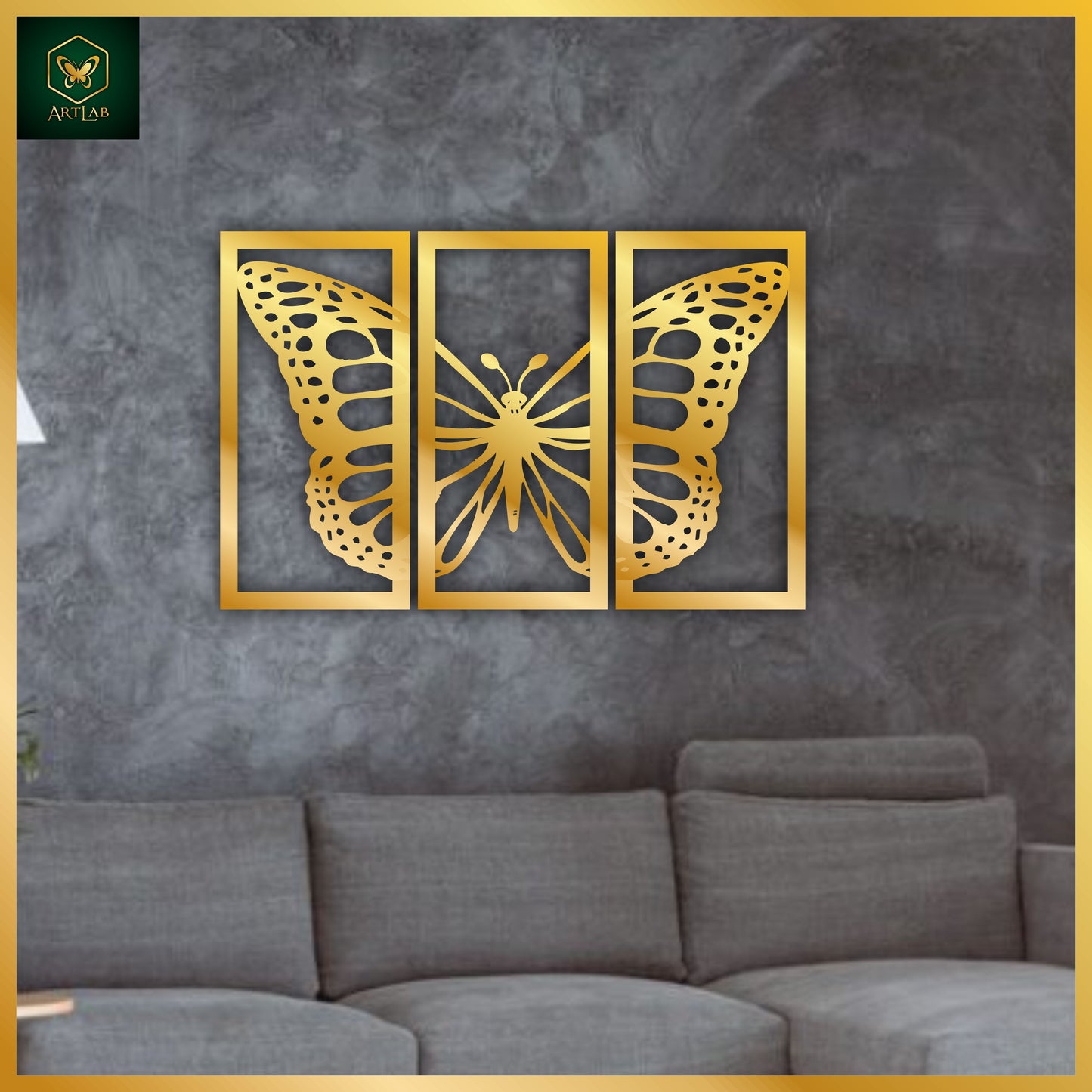 Elegant Butterfly Frame β 3-Piece Wall Art Set
