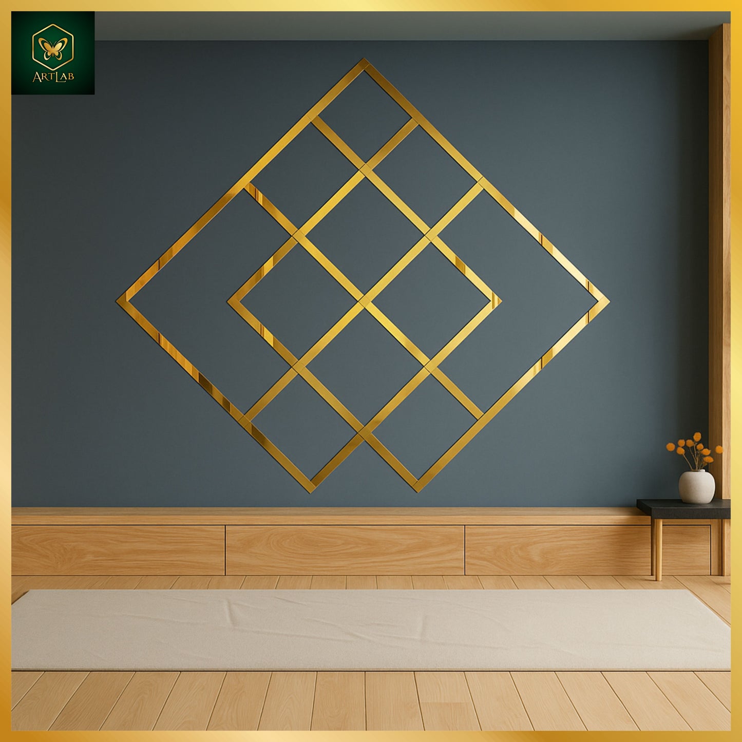 Premium Mirror Strips Wall Décor