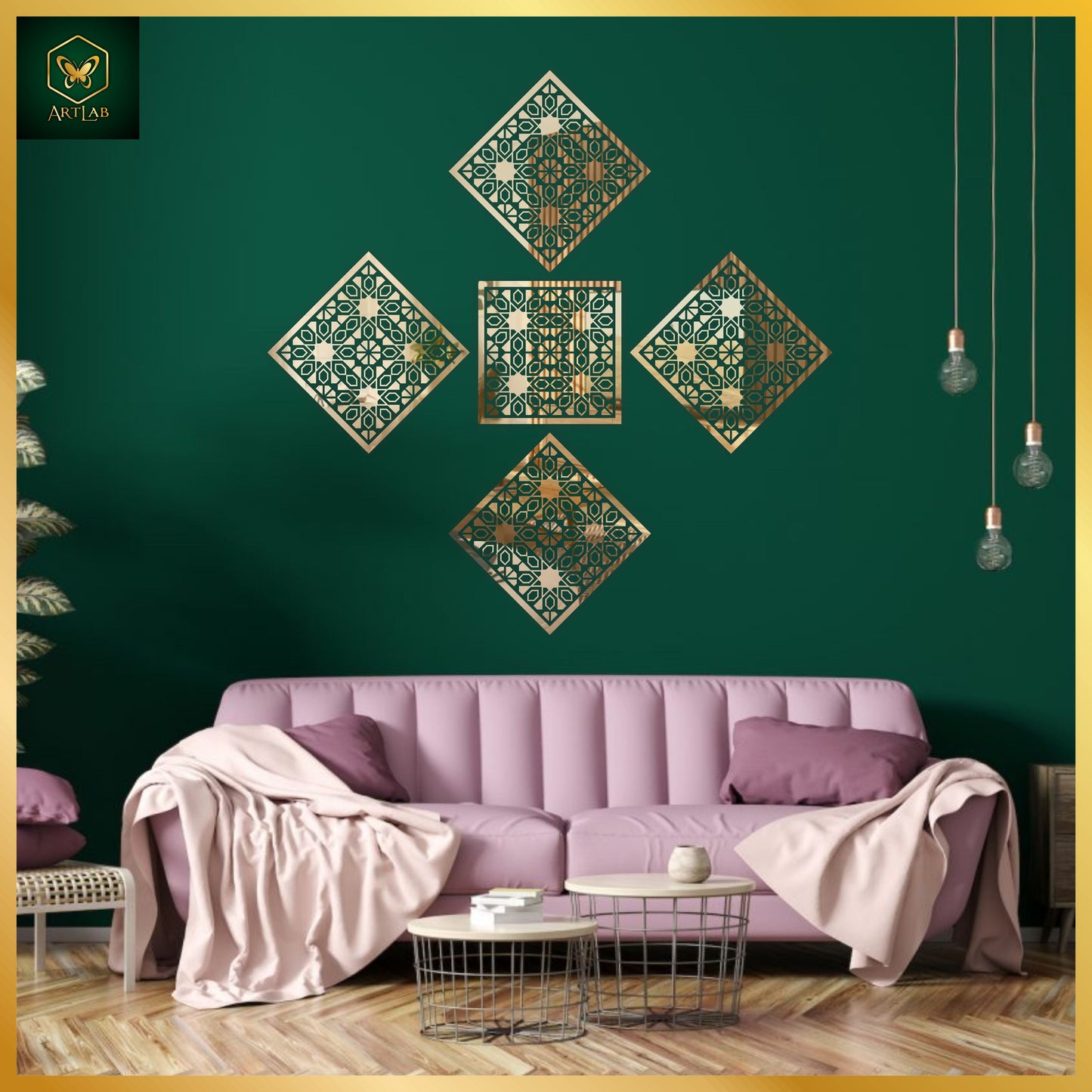 Moroccan Square Mirror Wall Art β Premium Pattern Collection