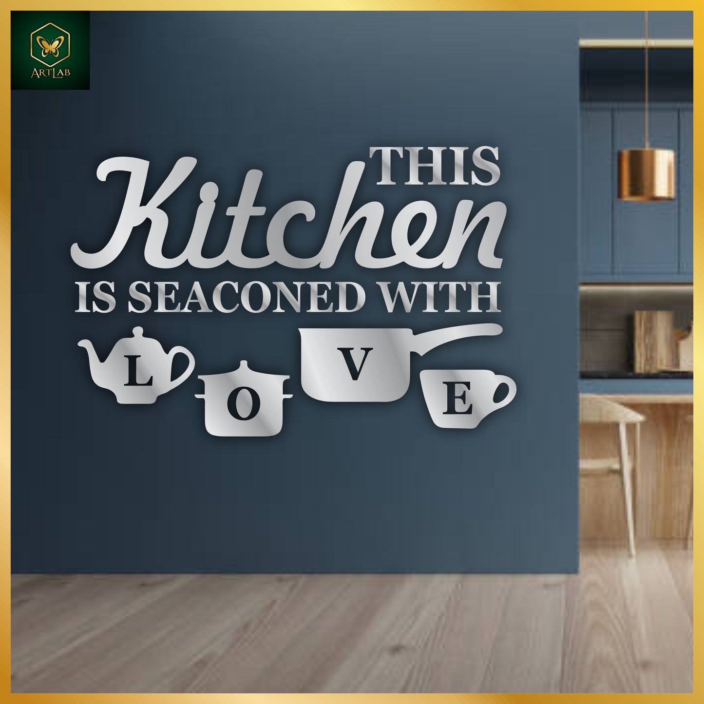 “This Kitchen is Seasoned with Love” Wall Art