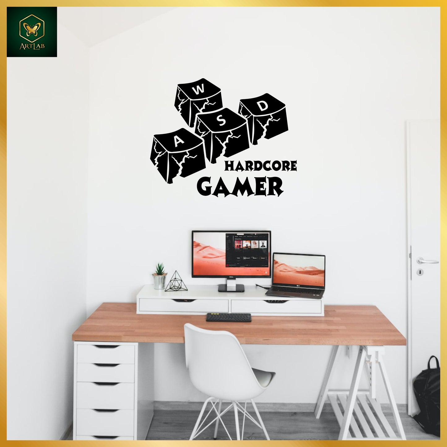Hardcore Gamer Acrylic Wall Art