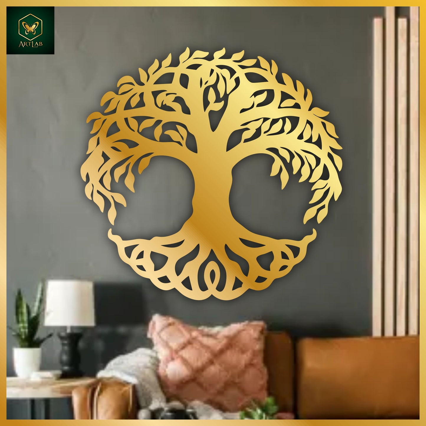 Elegant Tree of Life Wall Art β Acrylic Mirror Finish
