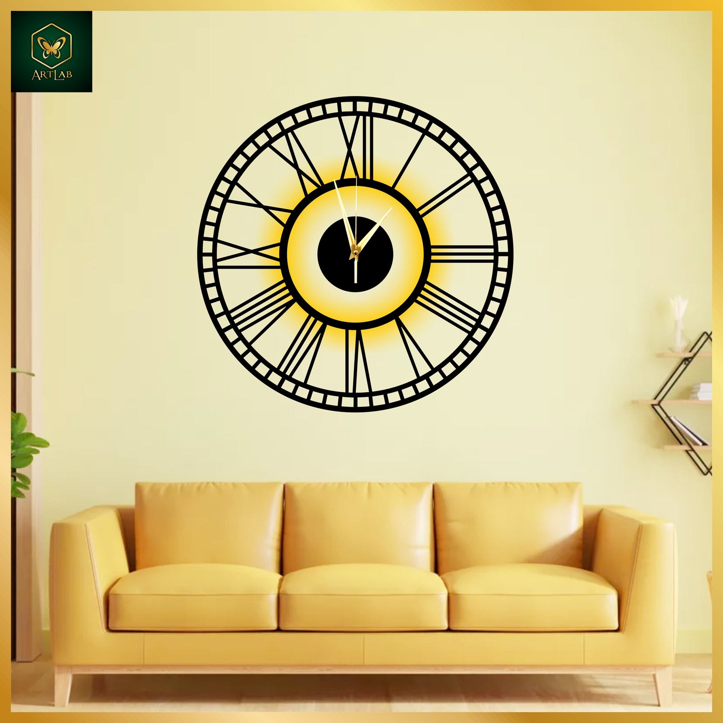 Roman Glow Wall Clock β Modern Luxury Edition
