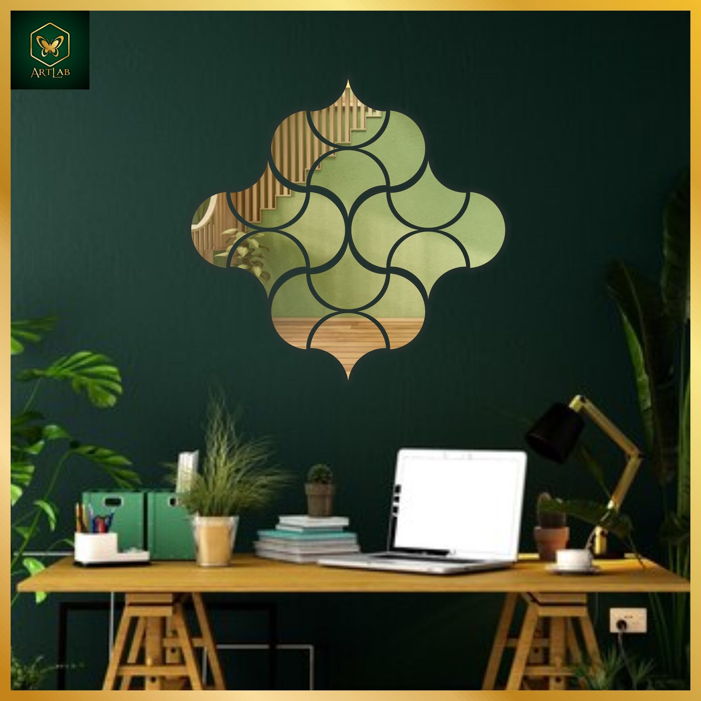 Moroccan Petal Acrylic Mirror Wall Art