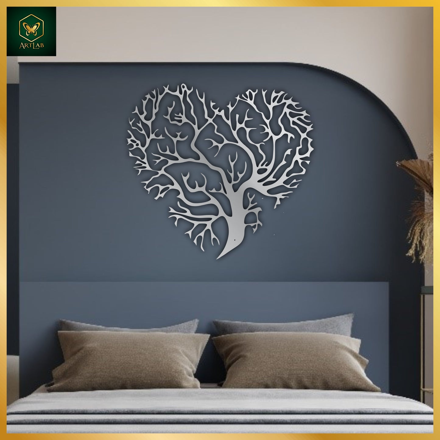 Heart Tree Wall Art β Acrylic Mirror Finish