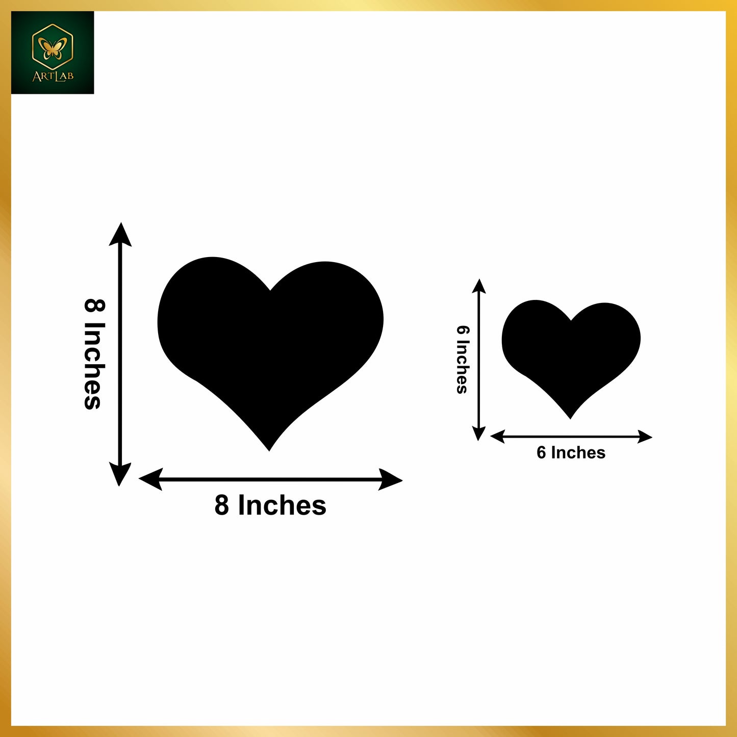 Heart Mirror Wall Art Set β Romantic & Modern Design