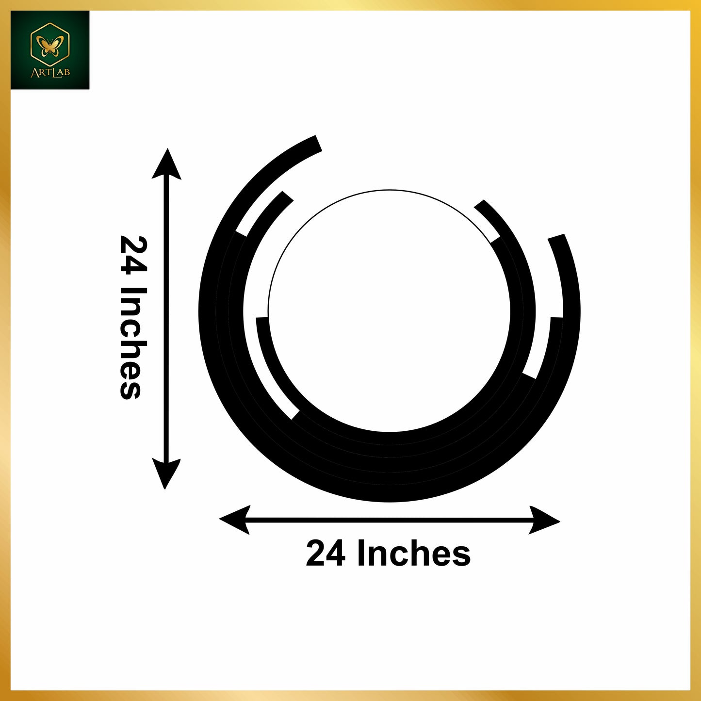 Radiant Circle Mirror Wall Art β Golden Aura Design