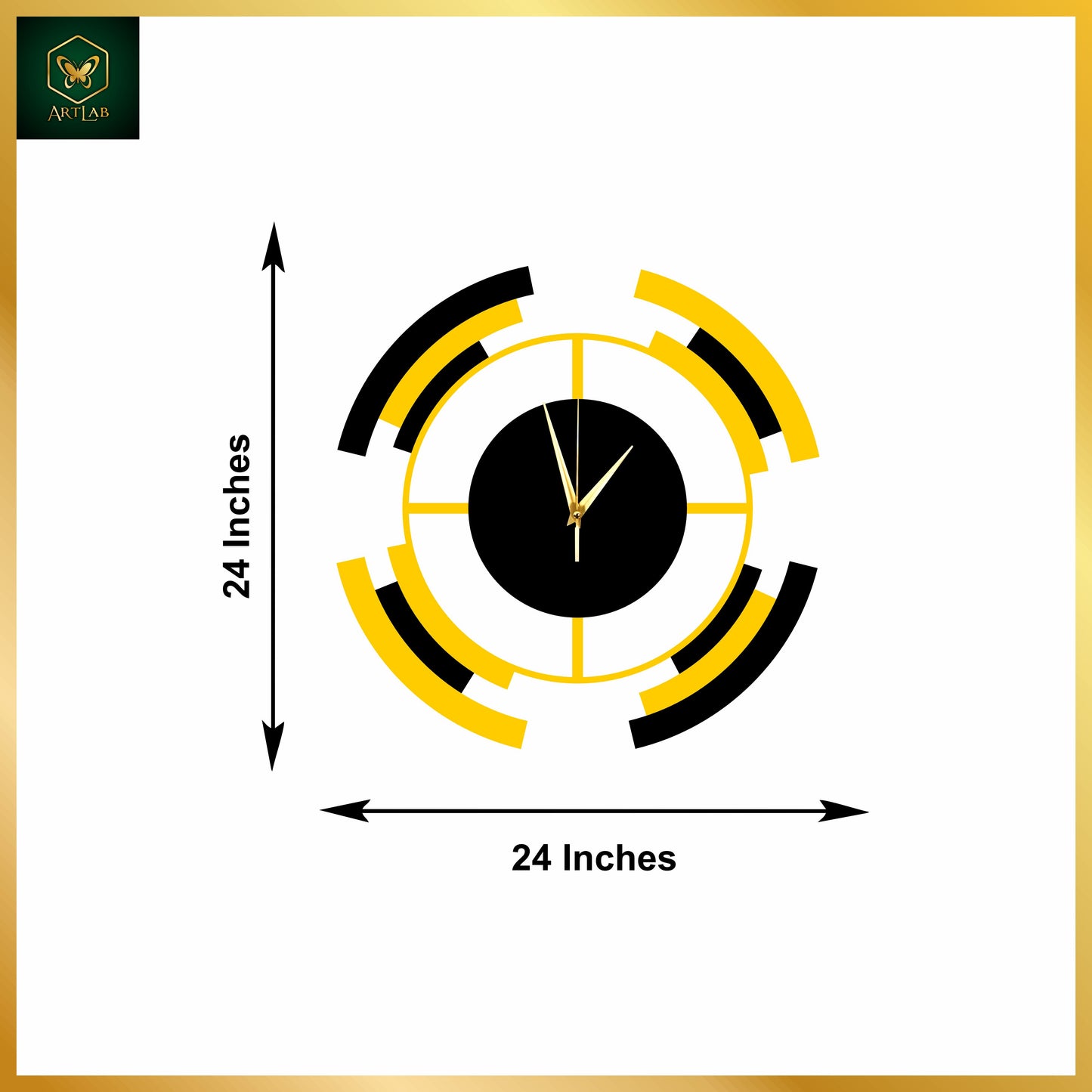 Modern Orbit Wall Clock – Luxury Edition