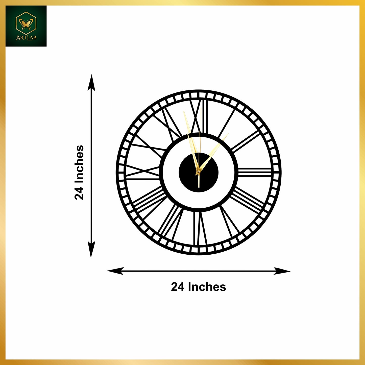 Roman Glow Wall Clock β Modern Luxury Edition