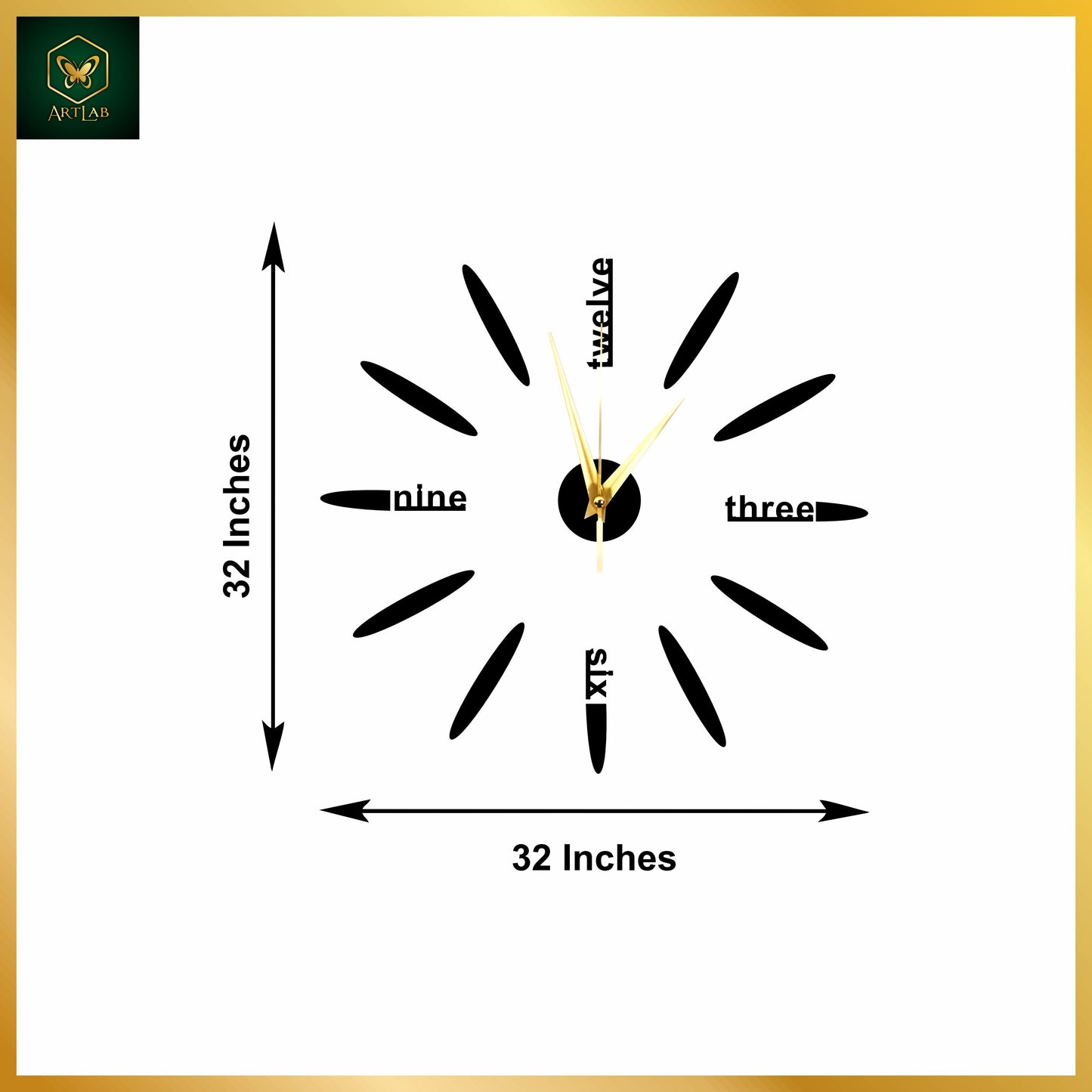 Modern Numeric Wall Clock β Minimal Acrylic Timepiece