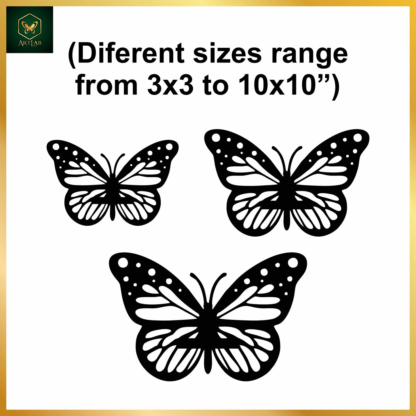 Butterfly Elegance β 9-Piece Wall Art Set
