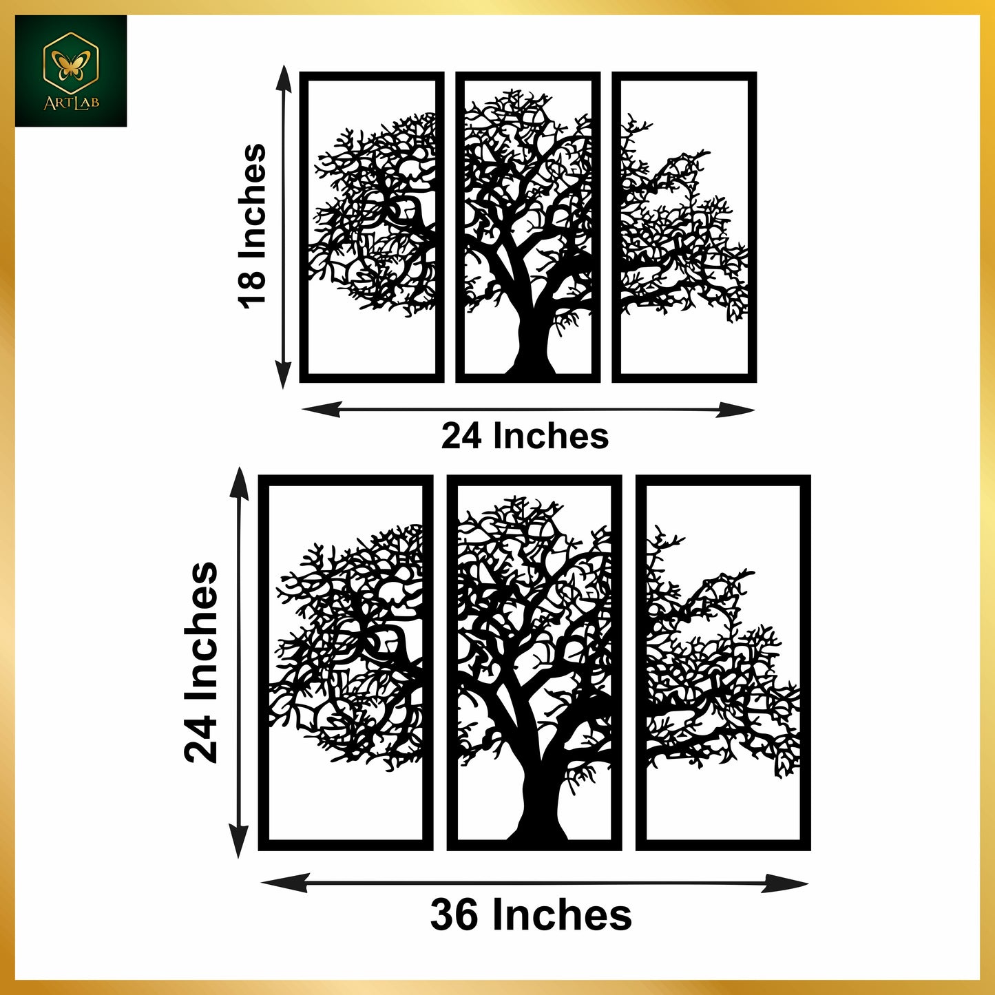 Tree of Life β 3-Piece Wall Art Set