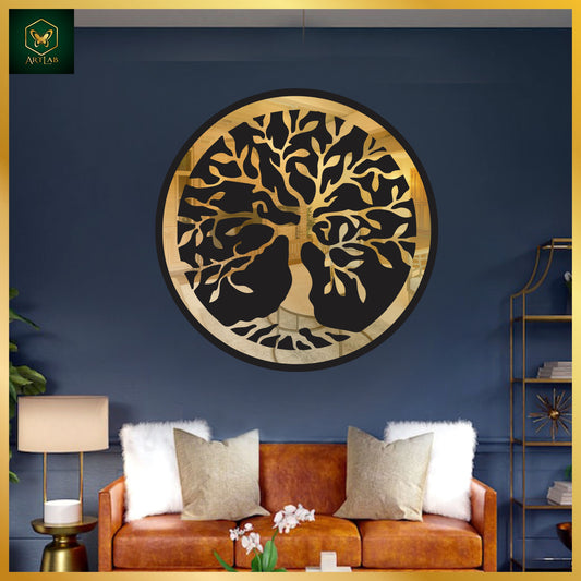 Tree of Life Wall Art – Dual Layer Acrylic Mirror Finish