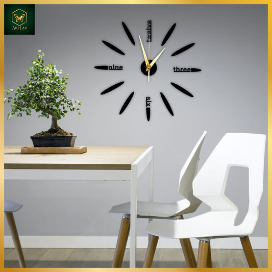 Modern Numeric Wall Clock – Minimal Acrylic Timepiece