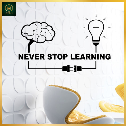 Never Stop Learning Wall Art
