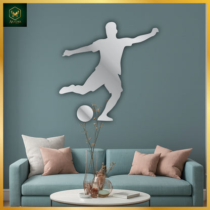 Football Player Wall Art – Acrylic Mirror Finish