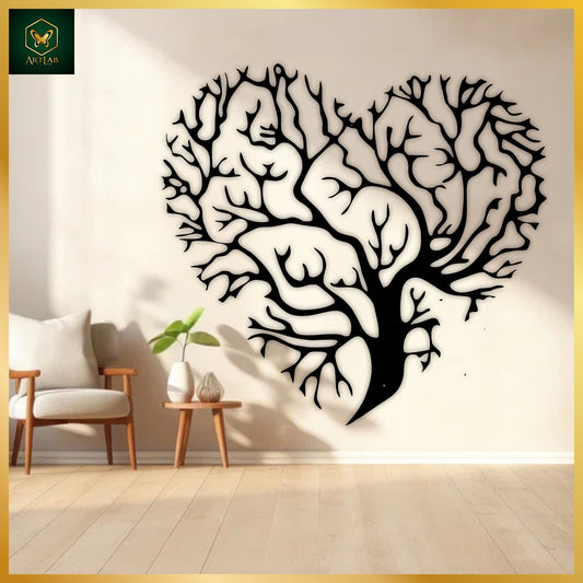 Heart Tree Wall Art – Acrylic Mirror Finish
