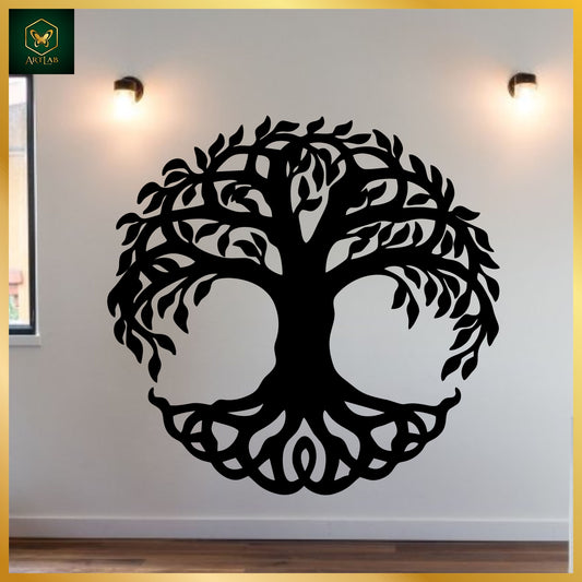 Elegant Tree of Life Wall Art – Acrylic Mirror Finish