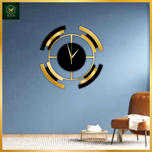 Modern Orbit Wall Clock – Luxury Edition