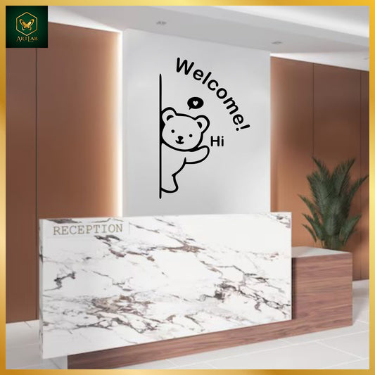 Welcome Bear Acrylic Wall Art
