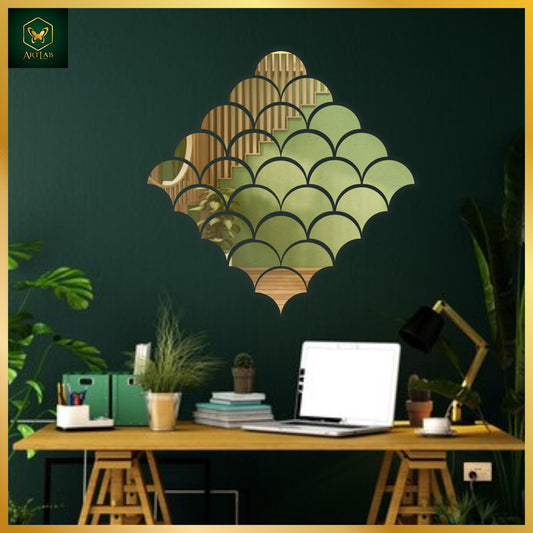 Moroccan Petal Acrylic Mirror Wall Art