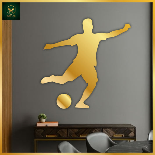 Football Player Wall Art – Acrylic Mirror Finish