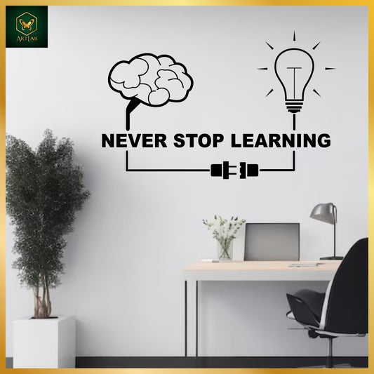Never Stop Learning Wall Art