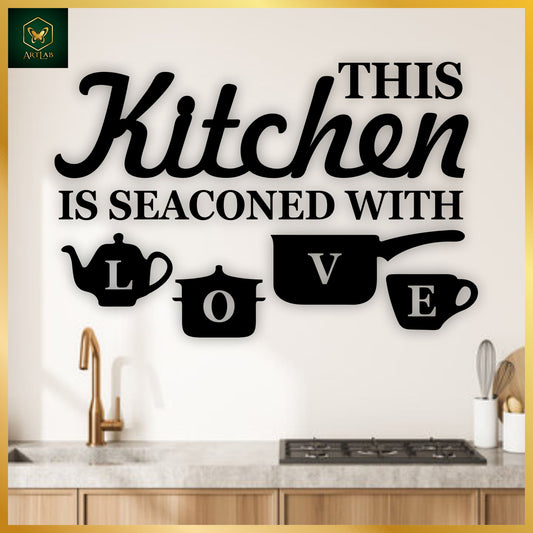 “This Kitchen is Seasoned with Love” Wall Art